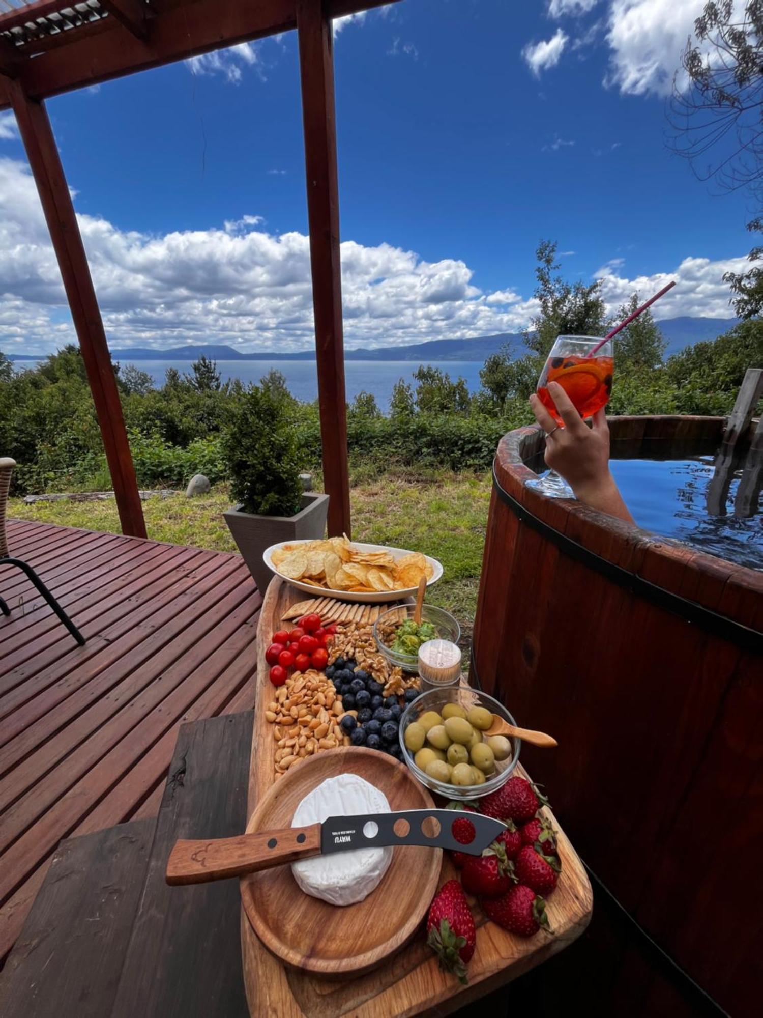 Cabanas Ayalen Con Vista Al Lago Pucón Exterior foto
